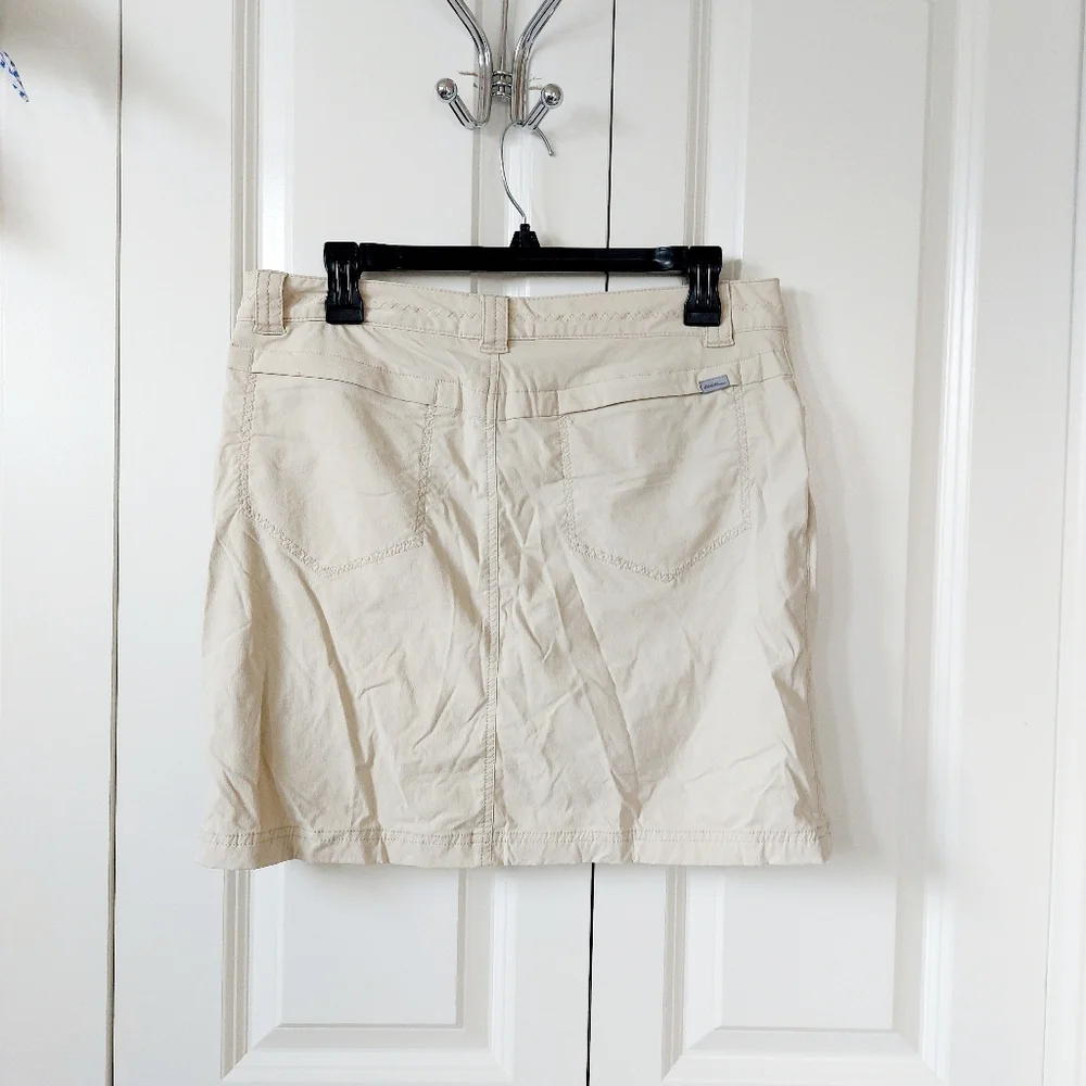 Khaki Skort/skirt athletic Eddie Bauer size 6‎ Travel, hiking, athletic #1129